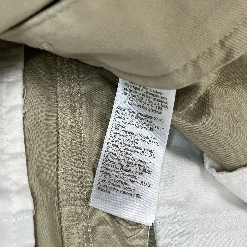 J Crew Chino Pants Mens 31x30 Khaki Stretch Slim TruTemp365 Lightweight CO402